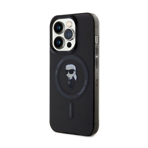 Karl Lagerfeld IML Ikonik MagSafe - Etui iPhone 15 Pro Max (czarny) Karl Lagerfeld IML Ikonik MagSafe - Etui iPhone 15 Pro Max (czarny)