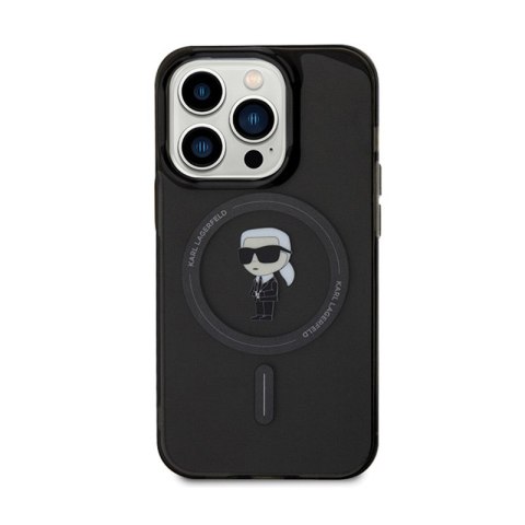 Karl Lagerfeld IML Ikonik MagSafe - Etui iPhone 15 Pro Max (czarny) Karl Lagerfeld IML Ikonik MagSafe - Etui iPhone 15 Pro Max (czarny)
