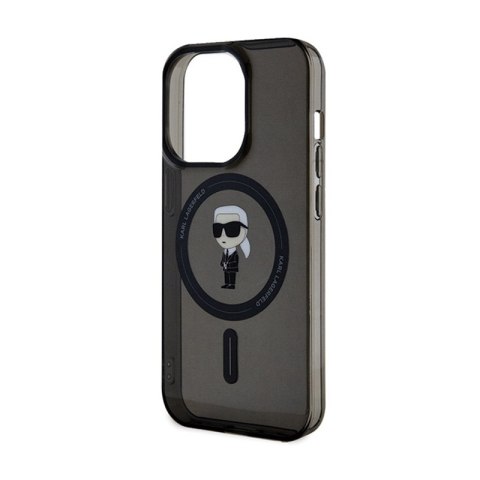 Karl Lagerfeld IML Ikonik MagSafe - Etui iPhone 15 Pro Max (czarny) Karl Lagerfeld IML Ikonik MagSafe - Etui iPhone 15 Pro Max (czarny)