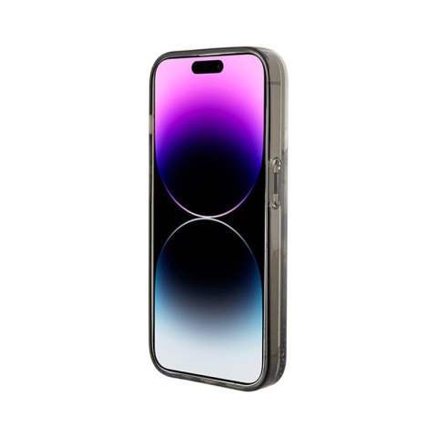 Karl Lagerfeld Liquid Glitter Ikonik - Etui iPhone 15 Pro (przezroczysty) Karl Lagerfeld Liquid Glitter Ikonik - Etui iPhone 15 Pro (przezroczysty)