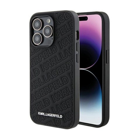 Karl Lagerfeld Quilted K Pattern - Etui iPhone 15 Pro Max (czarny) Karl Lagerfeld Quilted K Pattern - Etui iPhone 15 Pro Max (czarny)