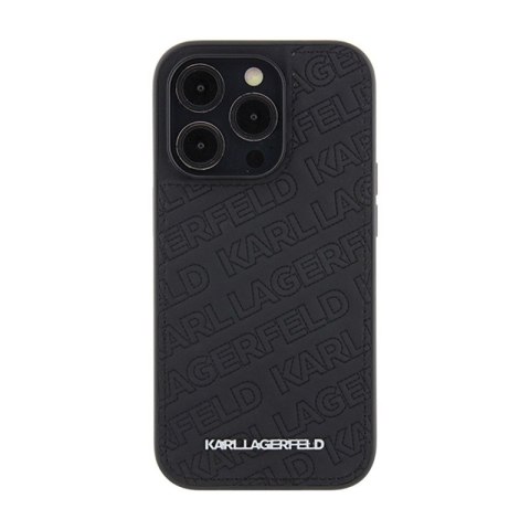 Karl Lagerfeld Quilted K Pattern - Etui iPhone 15 Pro Max (czarny) Karl Lagerfeld Quilted K Pattern - Etui iPhone 15 Pro Max (czarny)
