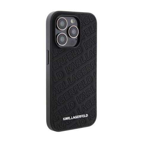 Karl Lagerfeld Quilted K Pattern - Etui iPhone 15 Pro Max (czarny) Karl Lagerfeld Quilted K Pattern - Etui iPhone 15 Pro Max (czarny)