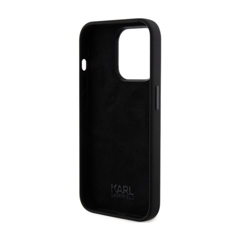 Karl Lagerfeld Silicone Karl & Choupette Heads - Etui iPhone 15 Pro (czarny) Karl Lagerfeld Silicone Karl & Choupette Heads - Etui iPhone 15 Pro (czarny)