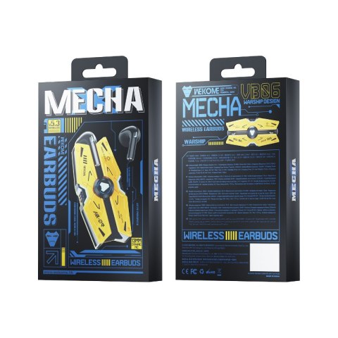 WEKOME VB06 Mecha Series - Bezprzewodowe słuchawki Bluetooth V5.3 TWS z etui ładującym (Tarnish) WEKOME VB06 Mecha Series - Bezprzewodowe słuchawki Bluetooth V5.3 TWS z etui ładującym (Tarnish)