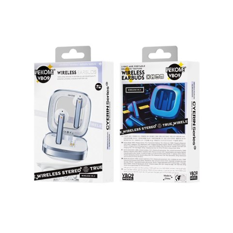 WEKOME VB09 Cyerin Series - Bezprzewodowe słuchawki Bluetooth V5.3 TWS z etui ładującym (Biały) WEKOME VB09 Cyerin Series - Bezprzewodowe słuchawki Bluetooth V5.3 TWS z etui ładującym (Biały)