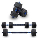 LACESTONE Zestaw hantli ciężarków 20kg ze sztangą