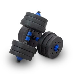 LACESTONE Zestaw hantli ciężarków 20kg ze sztangą