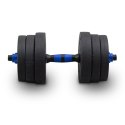 LACESTONE Zestaw hantli ciężarków 20kg ze sztangą
