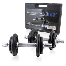 LACESTONE Zestaw hantli ciężarków 4x2,5kg 4x1,25kg z walizką