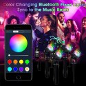 NICETAI Zestaw lamp ogrodowych RGB wodoodporne 4szt.