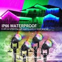 NICETAI Zestaw lamp ogrodowych RGB wodoodporne 4szt.