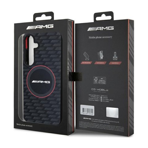 AMG Silicone Carbon Pattern MagSafe - Etui Samsung Galaxy S24+ (czarny) AMG Silicone Carbon Pattern MagSafe - Etui Samsung Galaxy S24+ (czarny)