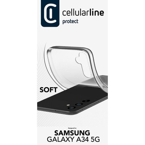 Cellularline Soft - Etui Samsung Galaxy A34 5G (przezroczysty) Cellularline Soft - Etui Samsung Galaxy A34 5G (przezroczysty)
