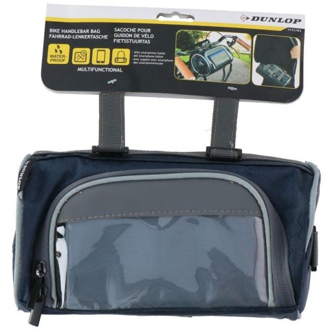 Dunlop - Torba / sakwa rowerowa na kierownicę z kieszonką na smartfon (niebieski) Dunlop - Torba / sakwa rowerowa na kierownicę z kieszonką na smartfon (niebieski)