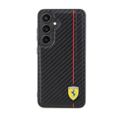 Ferrari Carbon Printed Line - Etui Samsung Galaxy S24 (czarny) Ferrari Carbon Printed Line - Etui Samsung Galaxy S24 (czarny)