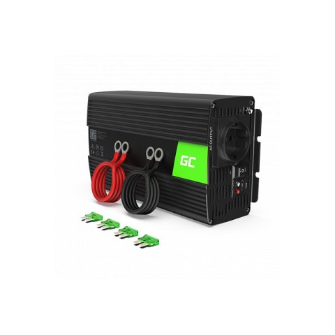 Green Cell - Przetwornica napięcia Inwerter 24V na 230V 1000W/2000W Czysta sinusoida Green Cell - Przetwornica napięcia Inwerter 24V na 230V 1000W/2000W Czysta sinusoida