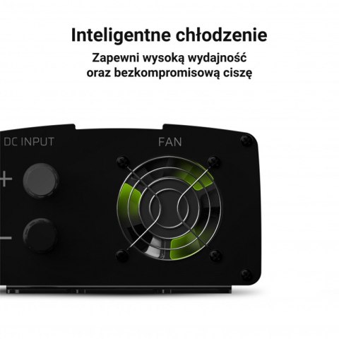 Green Cell - Przetwornica napięcia Inwerter 24V na 230V 1000W/2000W Czysta sinusoida Green Cell - Przetwornica napięcia Inwerter 24V na 230V 1000W/2000W Czysta sinusoida