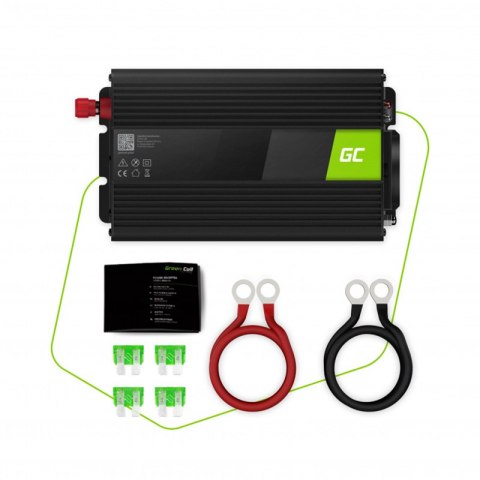 Green Cell - Przetwornica napięcia Inwerter 24V na 230V 1000W/2000W Czysta sinusoida Green Cell - Przetwornica napięcia Inwerter 24V na 230V 1000W/2000W Czysta sinusoida