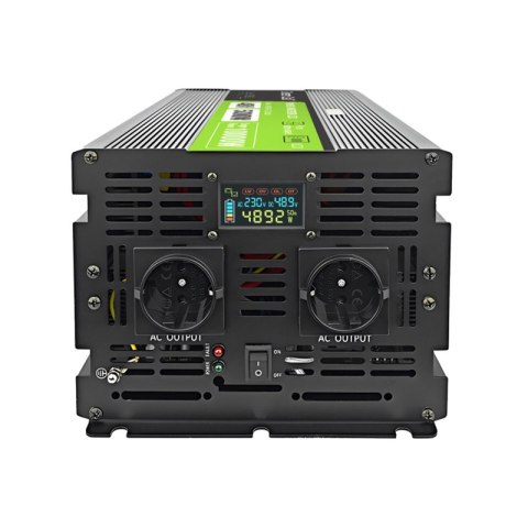 Green Cell - Przetwornica napięcia PowerInverter z wyświetlaczem LCD 48V na 230V 5000W/10000W Czysta sinusoida Green Cell - Przetwornica napięcia PowerInverter z wyświetlaczem LCD 48V na 230V 5000W/10000W Czysta sinusoida
