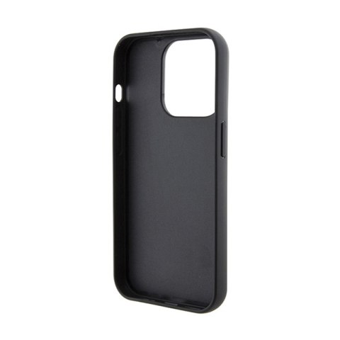 Karl Lagerfeld Gripstand Saffiano Choupette Pins - Etui iPhone 14 Pro Max (czarny) Karl Lagerfeld Gripstand Saffiano Choupette Pins - Etui iPhone 14 Pro Max (czarny)