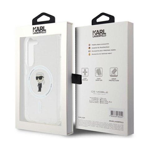 Karl Lagerfeld IML Ikonik MagSafe - Etui Samsung Galaxy S23 (przezroczysty) Karl Lagerfeld IML Ikonik MagSafe - Etui Samsung Galaxy S23 (przezroczysty)
