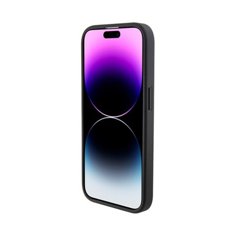 Mercedes Leather Wave Pattern - Etui iPhone 15 Pro (czarny) Mercedes Leather Wave Pattern - Etui iPhone 15 Pro (czarny)