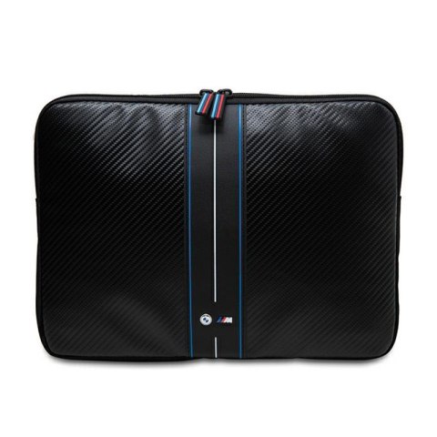 BMW Carbon Blue Stripes Sleeve - Etui na notebook 15" / 16" (czarny) BMW Carbon Blue Stripes Sleeve - Etui na notebook 15" / 16" (czarny)