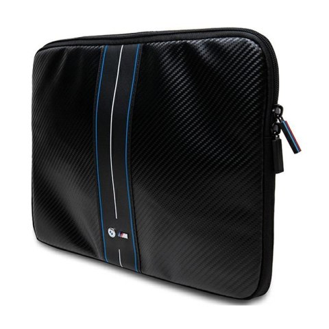 BMW Carbon Blue Stripes Sleeve - Etui na notebook 15" / 16" (czarny) BMW Carbon Blue Stripes Sleeve - Etui na notebook 15" / 16" (czarny)