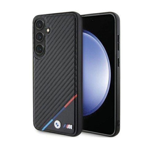 BMW Carbon Tricolor Line MagSafe - Etui Samsung Galaxy S24 (czarny) BMW Carbon Tricolor Line MagSafe - Etui Samsung Galaxy S24 (czarny)