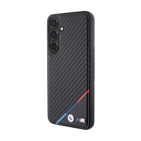 BMW Carbon Tricolor Line MagSafe - Etui Samsung Galaxy S24 (czarny) BMW Carbon Tricolor Line MagSafe - Etui Samsung Galaxy S24 (czarny)