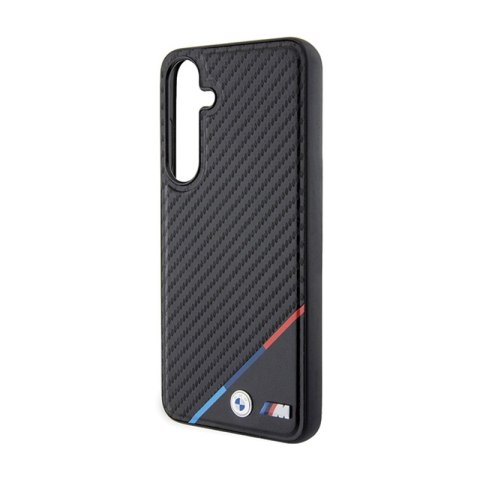 BMW Carbon Tricolor Line MagSafe - Etui Samsung Galaxy S24 (czarny) BMW Carbon Tricolor Line MagSafe - Etui Samsung Galaxy S24 (czarny)