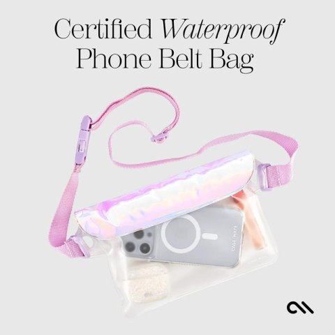 Case-Mate Soap Bubble Waterproof Phone Belt Bag - Wodoodporna torebka / saszetka crossbody do smartfonów (Iridescent) Case-Mate Soap Bubble Waterproof Phone Belt Bag - Wodoodporna torebka / saszetka crossbody do smartfonów (Iridescent)