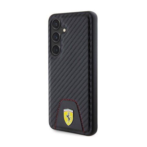 Ferrari Carbon Stitched Bottom - Etui Samsung Galaxy S24 (czarny) Ferrari Carbon Stitched Bottom - Etui Samsung Galaxy S24 (czarny)