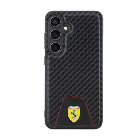 Ferrari Carbon Stitched Bottom - Etui Samsung Galaxy S24 (czarny) Ferrari Carbon Stitched Bottom - Etui Samsung Galaxy S24 (czarny)