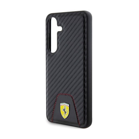 Ferrari Carbon Stitched Bottom - Etui Samsung Galaxy S24 (czarny) Ferrari Carbon Stitched Bottom - Etui Samsung Galaxy S24 (czarny)