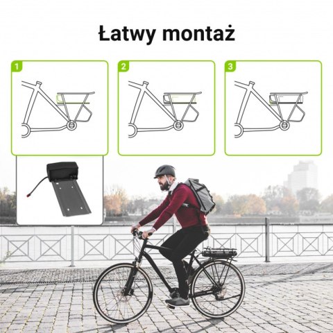 Green Cell - Bateria do roweru elektrycznego E-Bike z ładowarką 36V 20Ah 720Wh Li-Ion RCA Green Cell - Bateria do roweru elektrycznego E-Bike z ładowarką 36V 20Ah 720Wh Li-Ion RCA