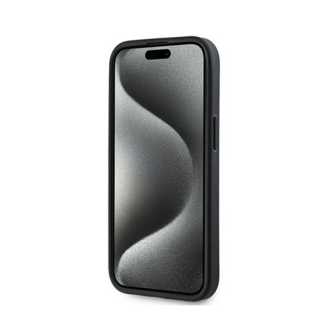 Karl Lagerfeld Diagonal Quilted Script - Etui iPhone 15 Plus / 14 Plus (czarny) Karl Lagerfeld Diagonal Quilted Script - Etui iPhone 15 Plus / 14 Plus (czarny)