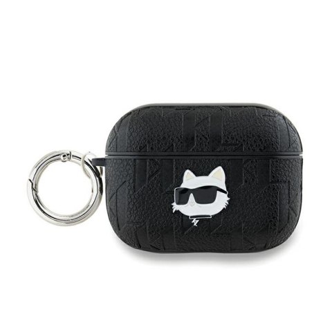 Karl Lagerfeld Monogram Choupette Head - Etui AirPods Pro 2 (czarny) Karl Lagerfeld Monogram Choupette Head - Etui AirPods Pro 2 (czarny)