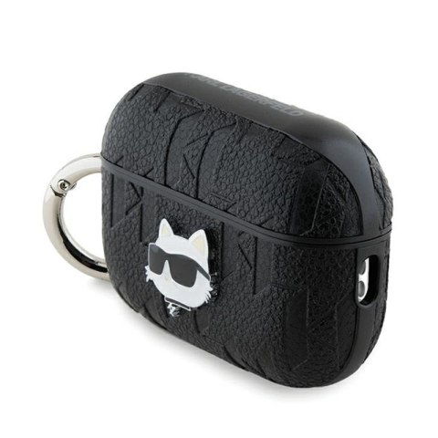 Karl Lagerfeld Monogram Choupette Head - Etui AirPods Pro 2 (czarny) Karl Lagerfeld Monogram Choupette Head - Etui AirPods Pro 2 (czarny)