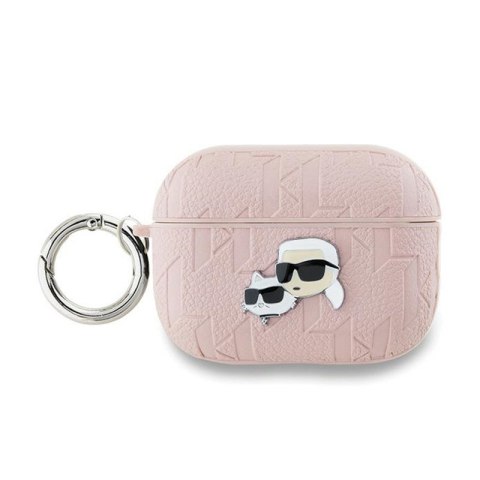 Karl Lagerfeld Monogram Karl & Choupette Head - Etui AirPods Pro 2 (różowy) Karl Lagerfeld Monogram Karl & Choupette Head - Etui AirPods Pro 2 (różowy)