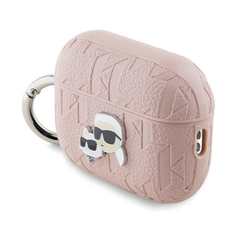 Karl Lagerfeld Monogram Karl & Choupette Head - Etui AirPods Pro 2 (różowy) Karl Lagerfeld Monogram Karl & Choupette Head - Etui AirPods Pro 2 (różowy)