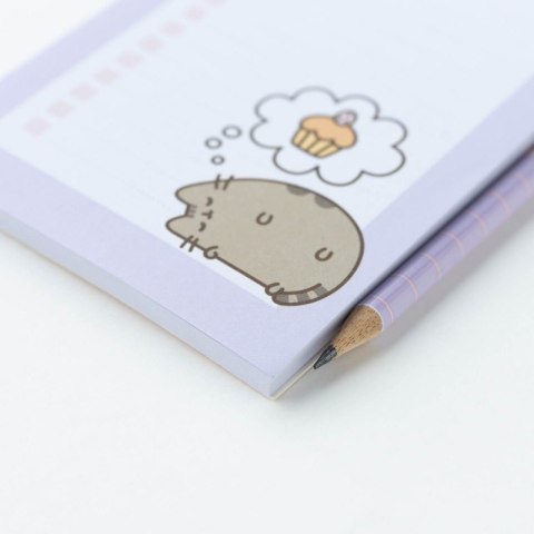 Pusheen - Notatnik z magnesem na lodówkę + ołówek z kolekcji Moments Pusheen - Notatnik z magnesem na lodówkę + ołówek z kolekcji Moments