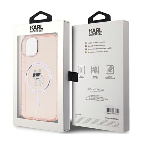 Karl Lagerfeld IML Choupette MagSafe - Etui iPhone 14 / 15 / 13 (różowy) Karl Lagerfeld IML Choupette MagSafe - Etui iPhone 14 / 15 / 13 (różowy)