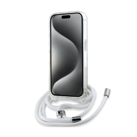 Karl Lagerfeld IML Crossbody Monogram Karl & Choupette Head MagSafe - Etui iPhone 15 Pro Max (przezroczysty) Karl Lagerfeld IML Crossbody Monogram Karl & Choupette Head MagSafe - Etui iPhone 15 Pro Max (przezroczysty)