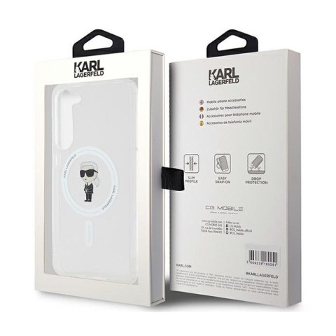 Karl Lagerfeld IML Ikonik MagSafe - Etui Samsung Galaxy S24+ (przezroczysty) Karl Lagerfeld IML Ikonik MagSafe - Etui Samsung Galaxy S24+ (przezroczysty)