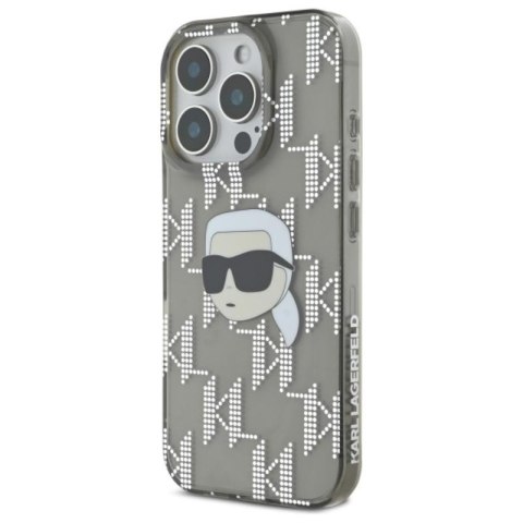 Karl Lagerfeld IML Karl Head Electroplated - Etui iPhone 16 Pro (czarny) Karl Lagerfeld IML Karl Head Electroplated - Etui iPhone 16 Pro (czarny)