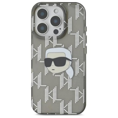 Karl Lagerfeld IML Karl Head Electroplated - Etui iPhone 16 Pro (czarny) Karl Lagerfeld IML Karl Head Electroplated - Etui iPhone 16 Pro (czarny)