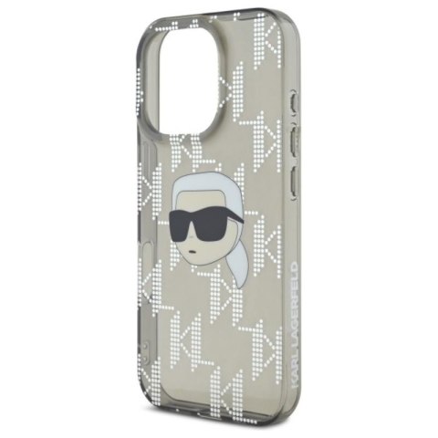 Karl Lagerfeld IML Karl Head Electroplated - Etui iPhone 16 Pro (czarny) Karl Lagerfeld IML Karl Head Electroplated - Etui iPhone 16 Pro (czarny)