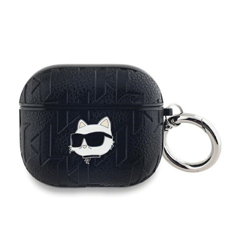 Karl Lagerfeld Monogram Choupette Head - Etui AirPods 3 (czarny) Karl Lagerfeld Monogram Choupette Head - Etui AirPods 3 (czarny)